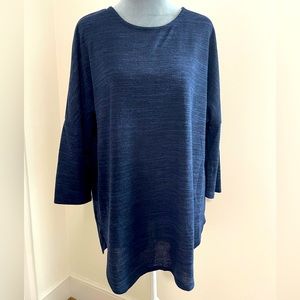 Navy Sweater Tunic Top - Sz L